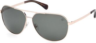 Timberland TB00029 Polarized 32R Mens Sunglasses Gold Size 65