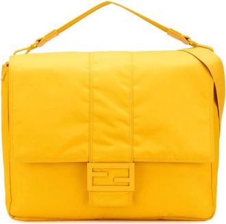 Fendi Pre-owned Padded Fabric Bag - Dames - Vintage Handtas - Geel - ONE Size - Vintage