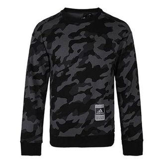 adidas U2 Gfx Cs Lng Sweatshirt Black Grey FJ0168