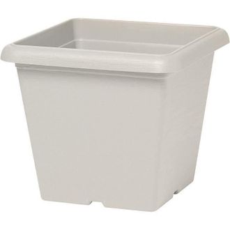 OEM Maceta Cuadrada - Garden Id - Teramo Piedra Blanca - 40 X 35 Cm - Resistente A Los Ara&ntilde;azos - Efecto Piedra - Con Agujeros