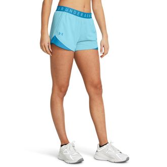 Under Armour Womens Play Up Twist 3.0 Shorts, (914) Sky Blue/Capri/Capri, XL