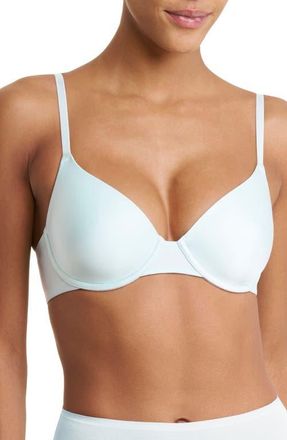 Natori EverFit Seamless Convertible T-Shirt Bra in Sky Green at Nordstrom, Size 32Ddd