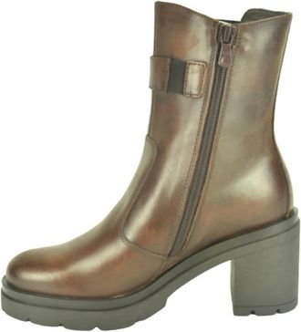 Nero Giardini Bruin Botje +Gar. DZ +DH 5cm - Dames - Laarzen met Hak - Bruin - 40 EU - Schoenen