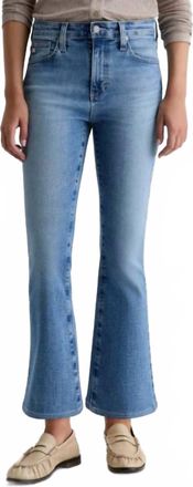 AG - Adriano Goldschmied Farrah Boot Cut Cropped Jeans In 18 Years Smolder