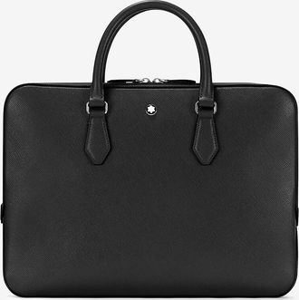 Montblanc Aktentasche aus Saffianoleder Montblanc Sartorial Schmal