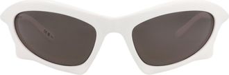 Balenciaga 59mm Cat Eye Sunglasses in White White Grey at Nordstrom Rack