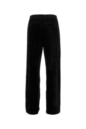 Saint Laurent Zwarte Stretch Chenille Joggers