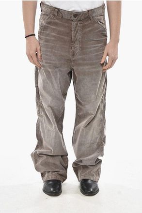 Diesel Ribbed Velour Loose Fit 5-Pocket Pants D-LIVERY size 40