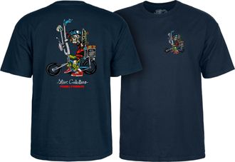 Powell Peralta Steve Caballero Chopper Bike T-Shirts, Navy, XL
