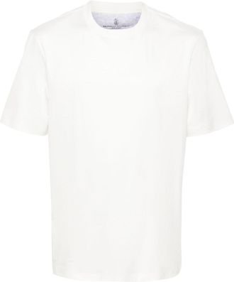 Brunello Cucinelli crew-neck cotton T-shirt - men - Cotton - 3XL - White