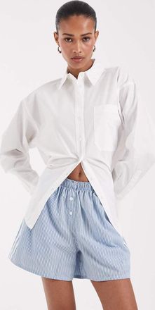 adidas Originals Pantaloncini stile boxer blu a righe