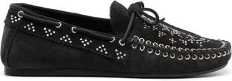Isabel Marant Womens Studded Soft Loafer In Faded Black 02Fk