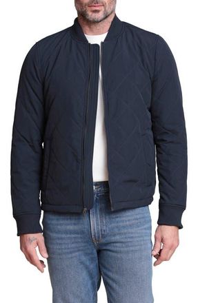 Bagatelle Quilted Bomber Jacket in Navy at Nordstrom, Size X-Large