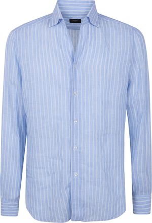 Barba Classic Linen Stripes Shirt