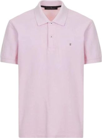 Carolina Herrera Piqu&eacute; Poloshirt - Heren - Polos - Roze - M - Katoen - Tops