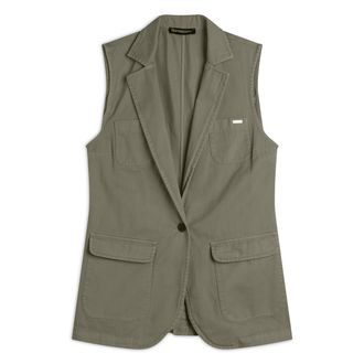 Freddy Gilet doppio petto da donna in gabardine