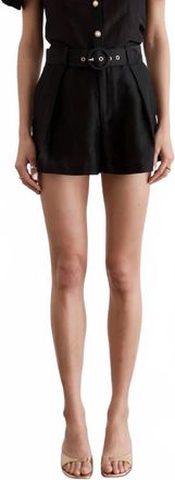 Aqua Blu Australia Fonc&eacute; Portia Shorts In Black