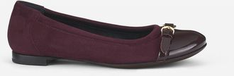 AGL Monika Cap Toe Ballet Flat in Wine at Nordstrom, Size 37.5