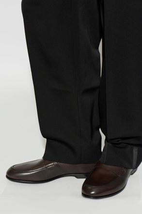 Fabi Leather Loafers, Mens, Brown