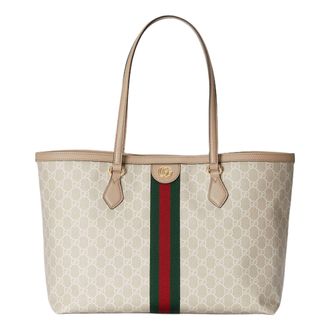 Gucci (WMNS) Gucci Ophidia Medium GG Tote Beige White 631685-UULAG-9682