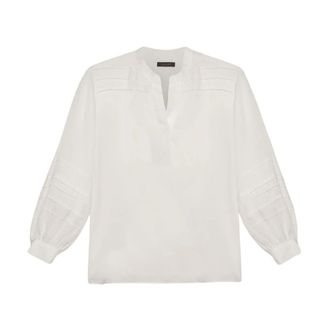 Elena Miro Dames, Blouses & Shirts, Wit, Maat: 3XL
