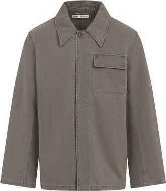 Our Legacy Ditch Green Cotton Dutch Work Jacket-Uomo