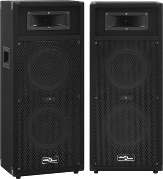vidaXL Vidaxl - Altavoces Escenario Profesional Hifi Pasivos 2 Uds 1000w Negro