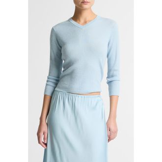 Vince Cashmere & Silk Knit Sweater in Clearwater at Nordstrom, Size Xx-Small