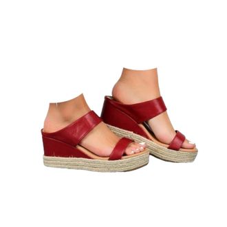 Generic Womens Espadrilles Wedge Sandals Slippers Summer Dressy Platform Sandals Comfortable Open Toe Wedges Sandal Casual Fashion Slip on Outdoor Vacation Be