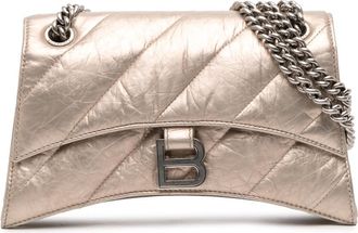 Balenciaga Pre-owned Balenciaga Small Metallic Calfskin Crush Chain Shoulder Bag Ladies 781920-9706-N-535269