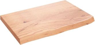 vidaXL Vidaxl - Estante pared madera roble tratada marrón claro 60x40x(2-4) cm