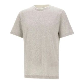 Eleventy T-Shirts, male, Gray, 3XL, Crewneck Tee