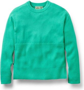 Passenger Cove 2.0 Organic Cotton Knitted Jumper Pullover f&uuml;r Damen | t&uuml;rkis