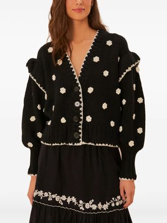 Farm Rio Cardigan con ruches - Nero