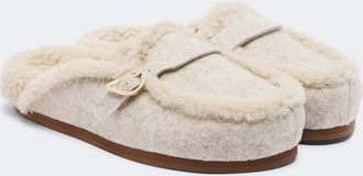 Ancient Greek Sandals Vasilitsa shearling-lined mules