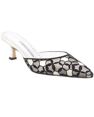 Manolo Blahnik Carolyne 70 Satin Mule