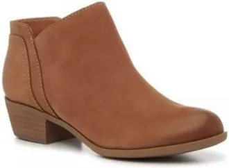 Lucky Brand Barlina Boots Womens Brown Leather Ankle Bootie ZAP1454