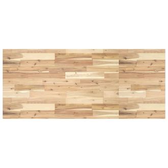 Berkfield Home Desk Top Untreated 140x60x4 cm Solid Wood Acacia in Brown | Size: 140 x 60 x 4 cm