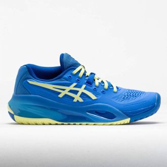 Asics Womens Gel-Resolution X Shoes In Blue Coast/huddle Yellow