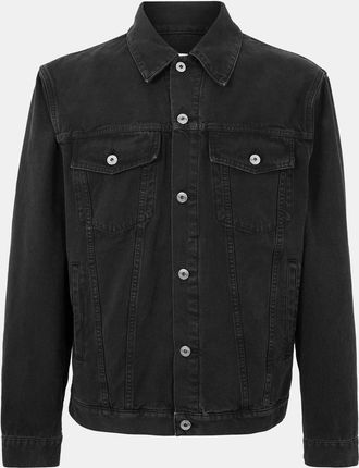 Off-white Mens Off White Varsity Jacket with Chest Pocket in Black/White - Size Medium