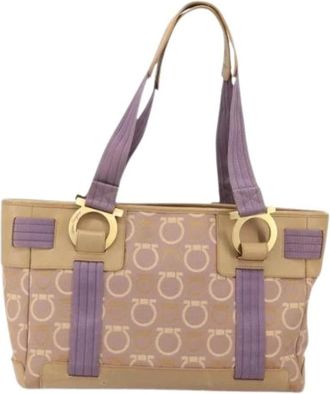 Ferragamo Pre-owned Tote Bags, female, Purple, Size: ONE SIZE Pre-owned Tote Bag