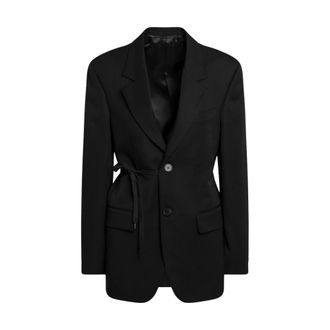 Balenciaga Wrap Tailored Jacket - female - Balenciaga - Blazers - Black - 2XS - Jackets