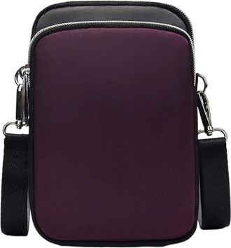 Generic Womens Cross-Body Bags Cross Body Bag Women for Work, Office Knitting Crossbody Bag with Zip Closure, PU with Pockets Purse