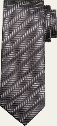 Tom Ford Mens Linen Polka Dot Tie