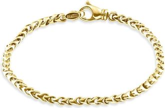 Pompeii3 Mens 14k Gold (15gram) or Platinum (24gram) 5mm Link Bracelet 8.5