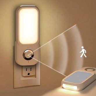 OEM L&aacute;mpara De Noche Inteligente Con Sensor De Movimiento, L&aacute;mpara De Pared Led Recargable, Brillo Ajustable, Encendido Autom&aacute;tico, Carga Usb, C