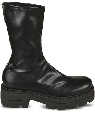 Sergio Rossi Milla zip-detail platform boots - Black