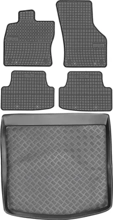 OEM Juego De Alfombrillas De Goma Para Coche Y Maletero Para Seat Leon Iii St Kombi (2014-2020)