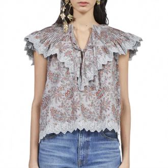 Ulla Johnson Womens Lea Top In Cornflower
