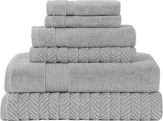Modern Threads Modern Threads Zero Twist Otis Jacquard 6Pc Towel Set